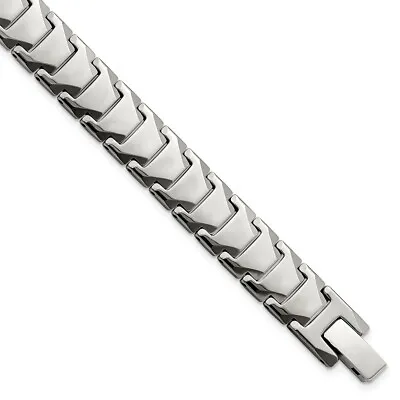 Men's 10mm Tungsten Polished Link Bracelet 9 Inch • $168.98