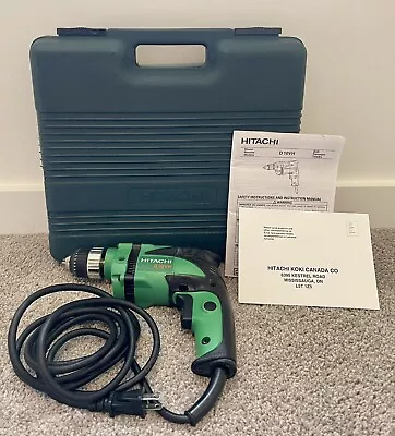 Hitachi D10VH 12V 3/8 Inch Electric Drill With Blow Mold Case & Manual • $25