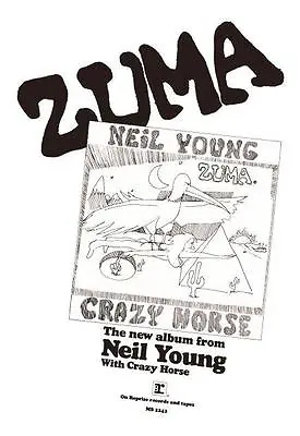 $16.94 • Buy Neil Young & Crazy Horse POSTER  **VERY LARGE**  Zuma Promo Poster Ad