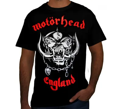 MOTORHEAD ENGLAND WAR PIG PUNK ROCK Black T Shirt • $11.99