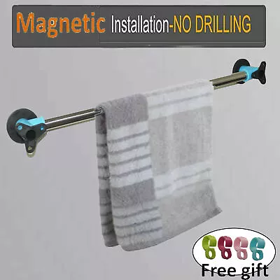 MAGNETIC Towel Rail Rack Holder Ring Bar Stainless Steel 304 Hanger 18-Inch • $9.49