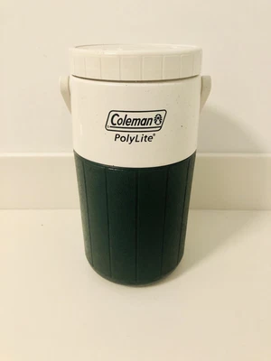 $10 • Buy Vintage Coleman Water Jug Cooler Polylite 1/2 Gallon 5590 Jug Green