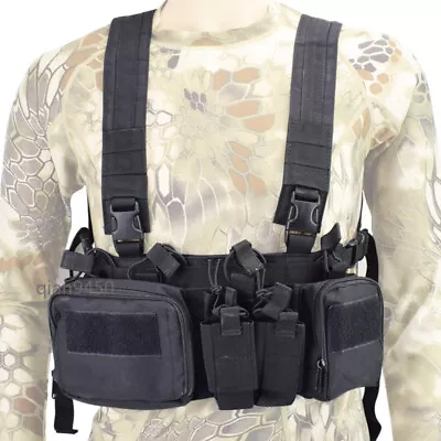 Lightweight Tactical Outdoor Chest Hanging Vest Multifunctional  Military Vest • $38.88