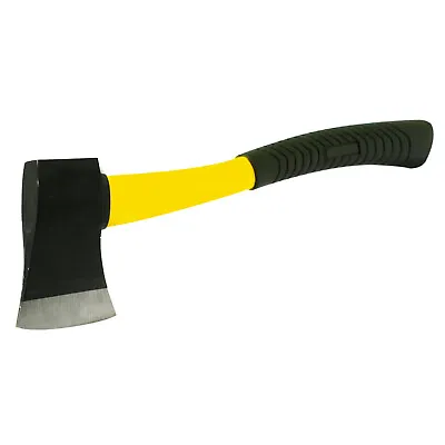 Hand Axe 1-1/2LB Wood Log Hatchet Fibreglass Shaft Rubber Grip Handle Chopper • £9.99