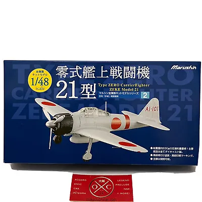 Marushin A6M2 Model 21 Zero Fighter IJN Akagi 1:48 Rare Metal Diecast Model Kit • $169.95