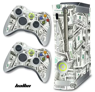 $8.95 • Buy Skin Decal Wrap For Xbox 360 Original Gaming Console & Controller Xbox360 BALLIN