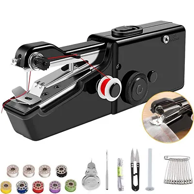 Mini DIY Portable Sewing Machine Tailor Stitch Hand-held Home Travel Cordless US • $13.84