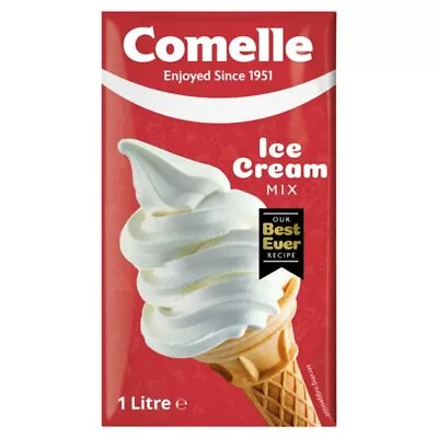 Comelle Ice Cream Mix UHT 1 Litre - Single Cartons Or Multi Buy Deals • £7.99