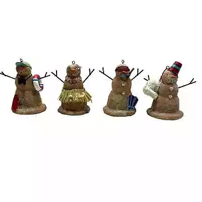 Midwest Cannon Falls Snowman At The Beach Ornament Set Of 4 -NEW • $25