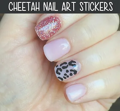 Cheetah Finger Nail Art Manicure Pedicure Decal Stickers Nail Vinyls • $4