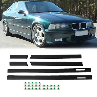 4D BODY SIDE MOULDING TRIM FOR 92-98 BMW E36 3-SERIES M3 Style 328i 325i SEDAN • $88.60