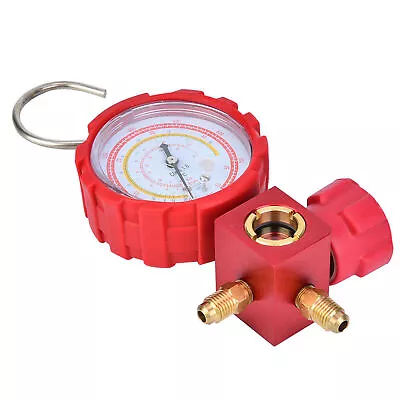 Air Condition Manifold Gauge High Pressure A/C Refrigeration Tool With Sight Gla • £28.15