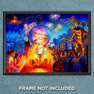 EPCOT Illuminations Millenium Celebration Print Poster Tapestry Of Nations 3774 • $24.95
