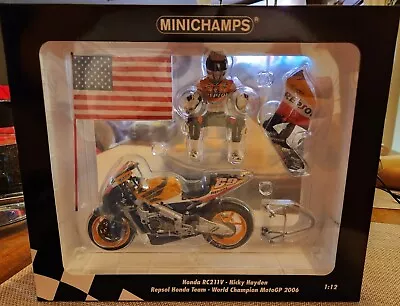 NEW Minichamps NICKY HAYDEN Honda RC211V World Champion MotoGP 2006 1 Of 1017 • $369.69