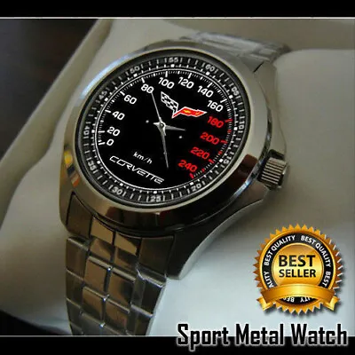 Special Item! Chevrolet Corvette Speedometer Sport Metal Watch Mens Wristwatches • $23