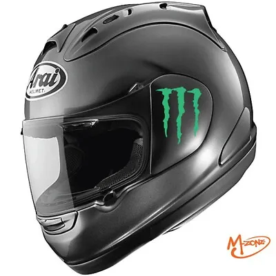 2Pc MONSTER Scratch Motorcycle Helmet Reflective Vinyl Stickers Decal Best Gift • $4.56