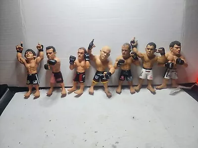 Lot Of 7- UFC Ultimate Fighting  Round 5 MMA Action Figures • $20