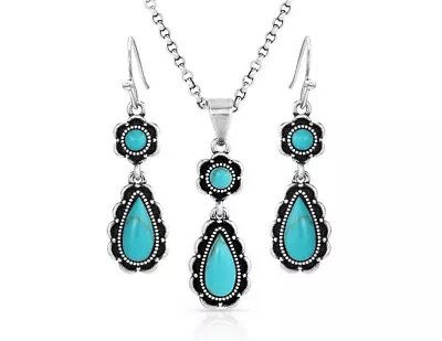 Montana Silversmiths Jewelry Set Womens Spring Showers 18  JS5632 • $85