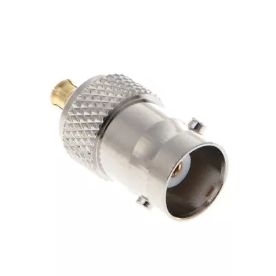 BNC Female To MCX Male Plug Straight RF Coax Coaxial Connector Adapter • £5.45