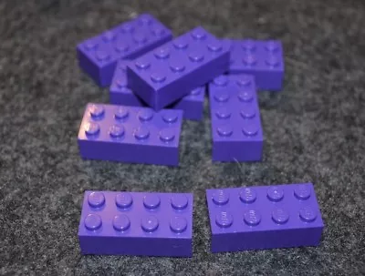 $1.79 • Buy 8 ~ 2x4 Purple Standard Brick Bricks ~ New Lego Parts ~