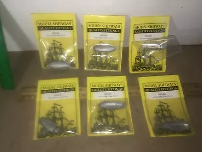 Model Shipways SHIPS BOATS 6 PIECES  EACH FREE USA SHIPPING 42 MM • $29.98