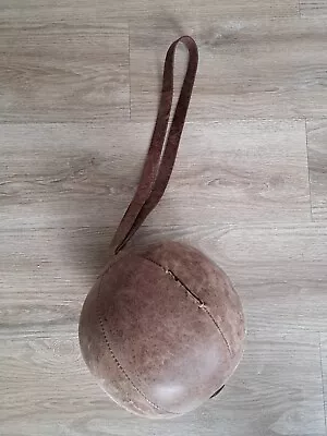 Vintage Leather  Sports Boxing Ball Medicine Excercise Equipment  • $300