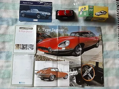 Atlas Editions Classic Sports Car E-Type Jaguar 1:43 + Inserts/poster  **BNIB** • £2.50