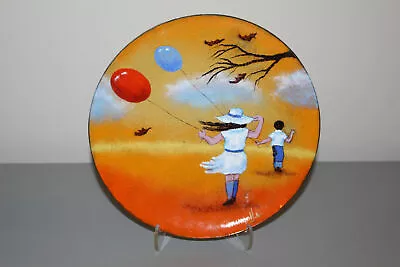 Dominic John Mingolla Enamel On Copper 8  Limited Edition  Balloon Breeze  Plate • $13.60