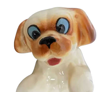 Hanging Dog Porcelain Hang On Bowl Hand Painted Face Vintage • £7.99