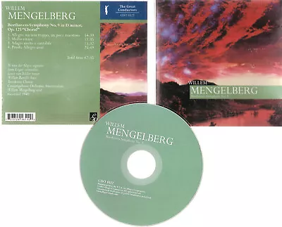 Mengelberg: Beethoven: Symphony No. 9 (CD Nov-2001 Classica D'Oro) #1020NG • $15.89