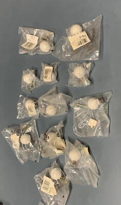 $5.99 • Buy Belwith Hardware P20 VB White Round Handle Pulls Lot Of 12