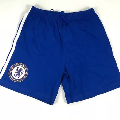 Official Chelsea FC Kids Pyjama Shorts Blue  7 - 8 Yrs 100% COTTON R163-2 • £7.99