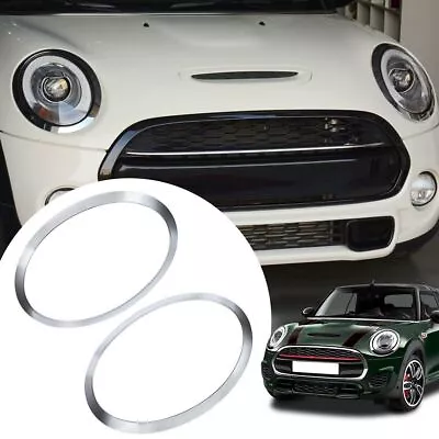 Pair Headlight Lamp Trim Ring For MINI Cooper F55 F56 F57 2014-2020 2021 Chrome • $39.99