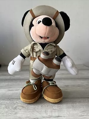 Vintage Mickey Mouse Plush  Retired Walt Disney World Toy• Safari Explorer • £14.71