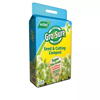 Gro-Sure Seed & Cutting Compost With Fine Grade Vermiculite 10 Litres - 10L Bag • £9.73