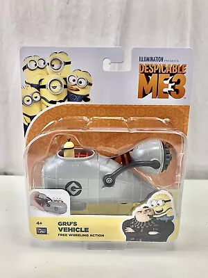 Despicable Me 3 Gru's Vehicle Free-Wheeling Action With Minion Toy Figure NEW • $12.49