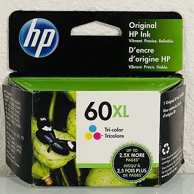 HP 60XL Ink Cartridge - Tri-color New Sealed Original And Genuine Exp 05-22 • $16.99