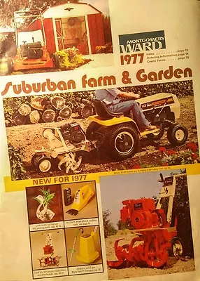 Montgomery Ward 1977 Color Farm Catalog Lawn Garden Mower Tractor Gilson Tiller • $112.99