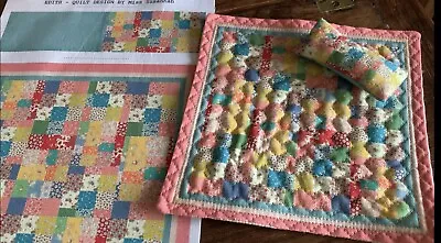 Mini Patchwork Quilt Kit | Doll Quilt | Tiny Patchwork | Blythe Hitty Doll Quilt • £12