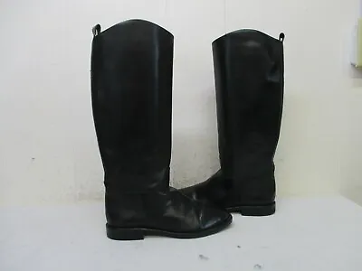 Company 9 Calabash Black Leather Riding Boots Womens Size 7.5 M • $29.95