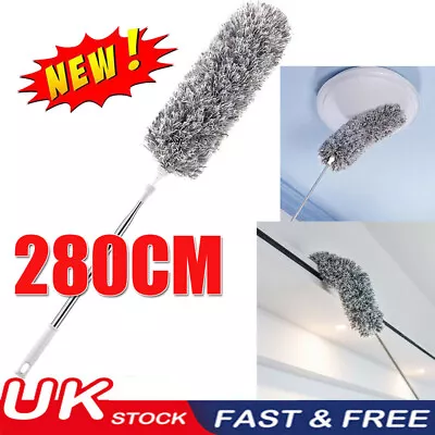 £9.95 • Buy Extendable Telescopic Magic Microfibre Cleaning Feather Duster Extending Brush