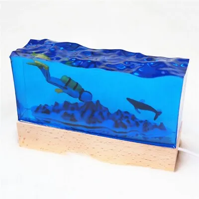 Ocean Molds Night Light Art Craft DIY Making Epoxy Casting Silicone Resin • $12.37