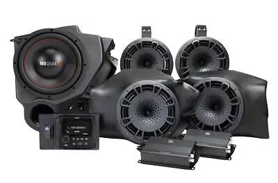 MB QUART MBQR-STG5-2 Speakers+Radio+Sub+Amps For Select Polaris RZR ATV UTV • $1519.99