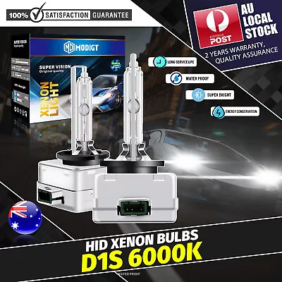 2xD1S D1C 35W Xenon 6000K HID 12V Quality Assurance Headlight Bulb Shatterproof • $39.88