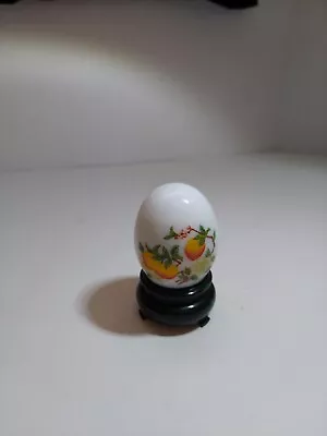 Avon Bottle Designed To Resemble An Egg On Wooden Base • $10