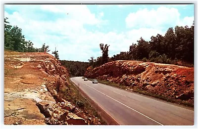 High Mountain Pass US 41 & 64 Monteagle Tennessee Classic Cars Postcard • $4.55