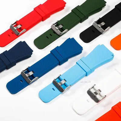 22mm Rugged Silicone Sport Watch Band Quick Release Universal Strap Wristband • $6.36