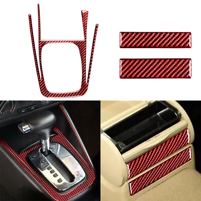 Gear Shifter & Cup Holder Panel Trim For VW Golf4 GTI Jetta MK4 1999-2004 Red • $26.09