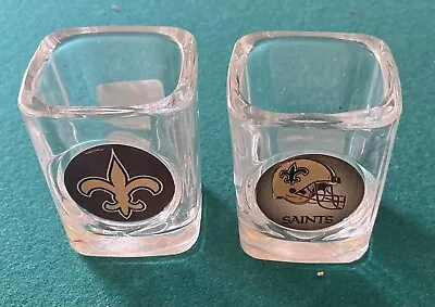 $17.99 • Buy New Orleans Saints NFL Shot Glasses. (Set Of 2) One W/ Logo, One W/ Helmet. New!