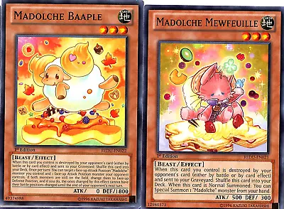 Yu-Gi-OhEARTH:BEAST / EFFECT : MADOLCHE BAAPLE  MADOLCHE MEWFEUILLE Discoutabl • $9.99